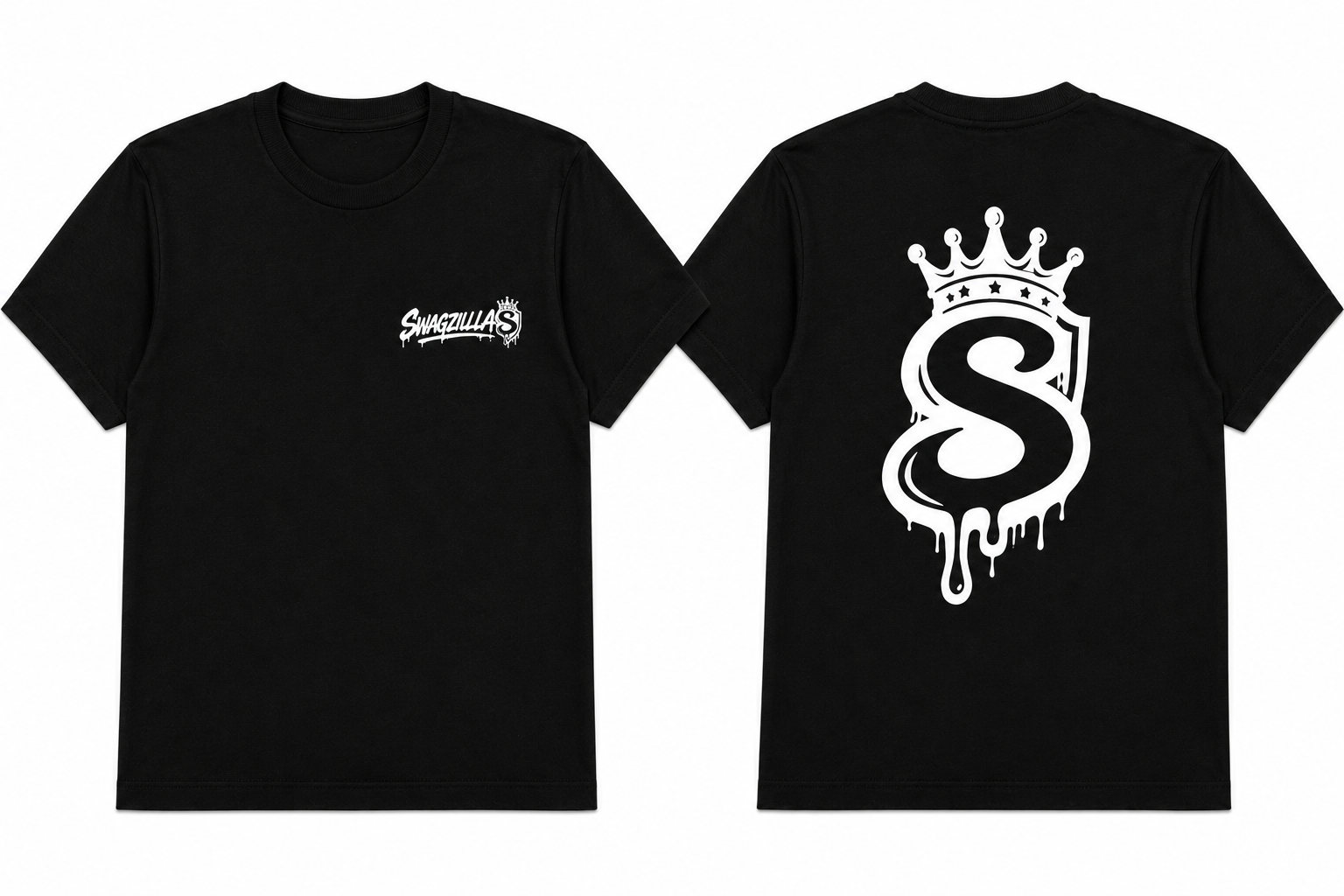 Swagzilla Black Graphic T-Shirt
