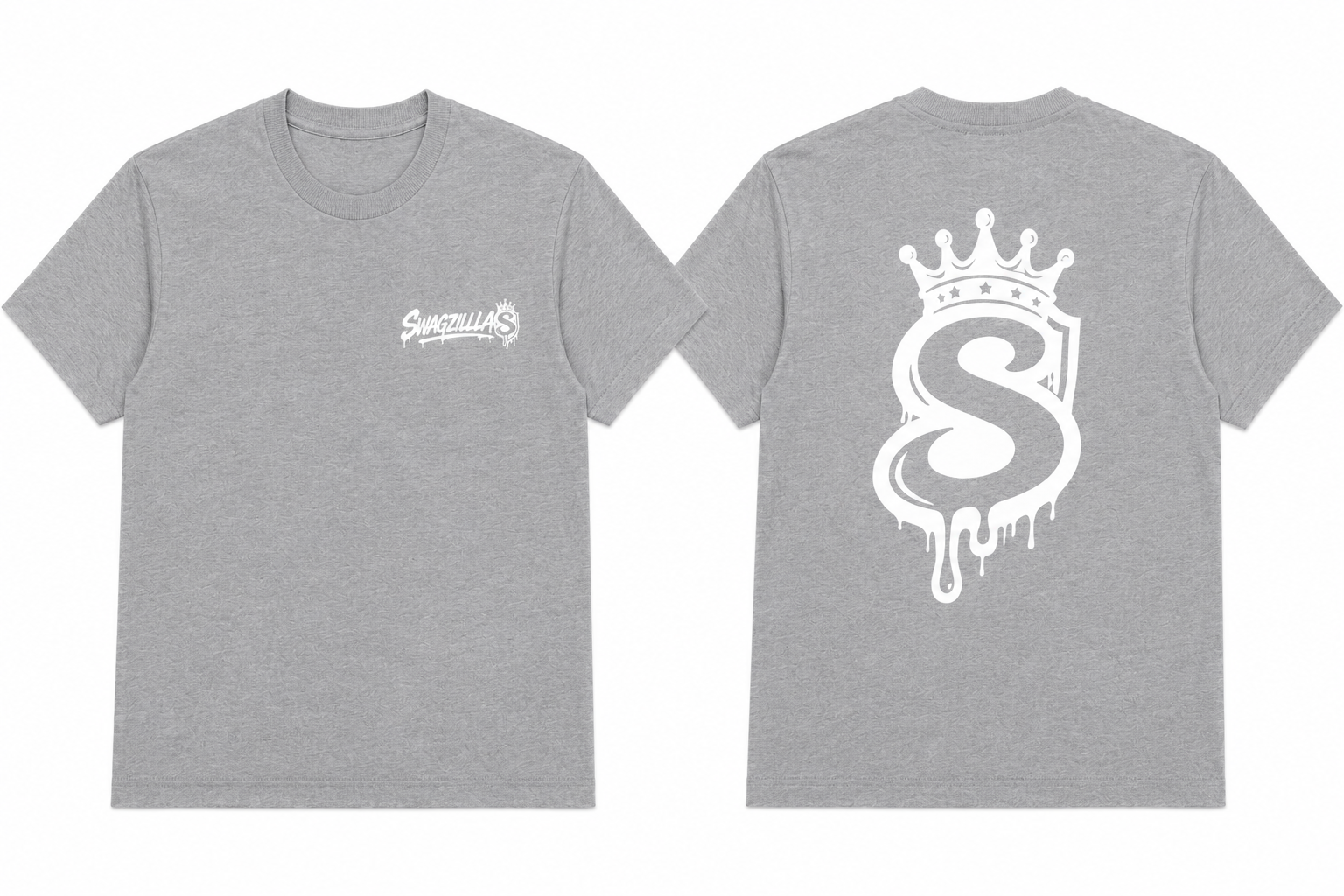 Swagzilla Grey Graphic T-Shirt
